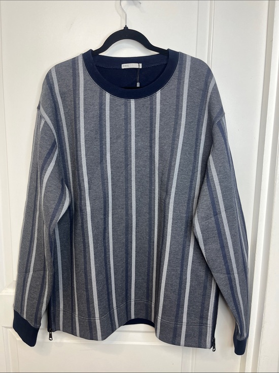 O. N. S. Other - O. N. S. - Navy & Gray Angelo Crew Sweatshirt with side zippers on each side